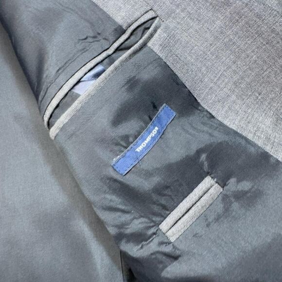 J Crew Sport Coat Men 36R Gray Wool Thompson Two Button Blazer Suit Jacket NWT - Picture 3 of 16